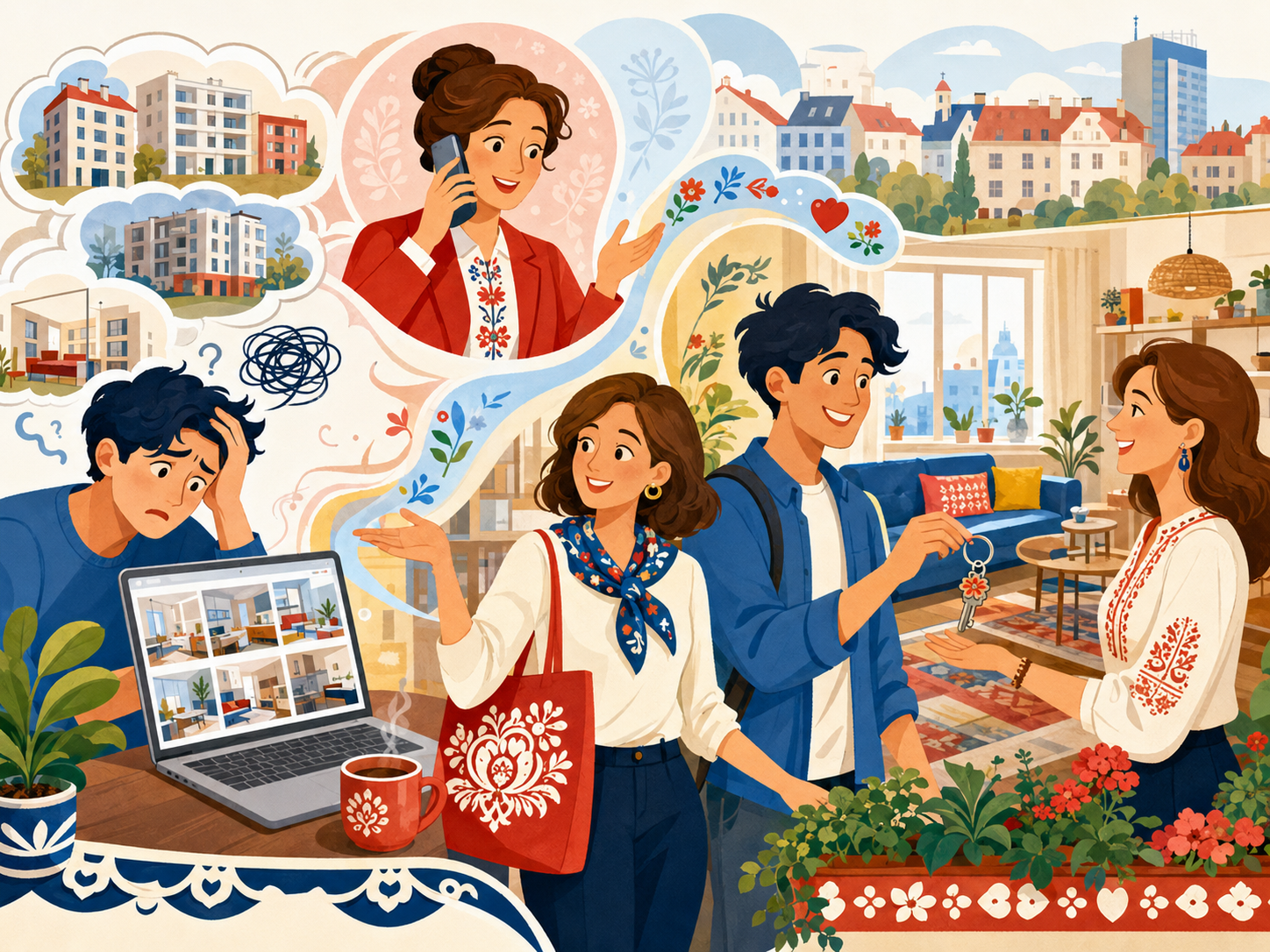 A newcomer getting help finding a Polish home